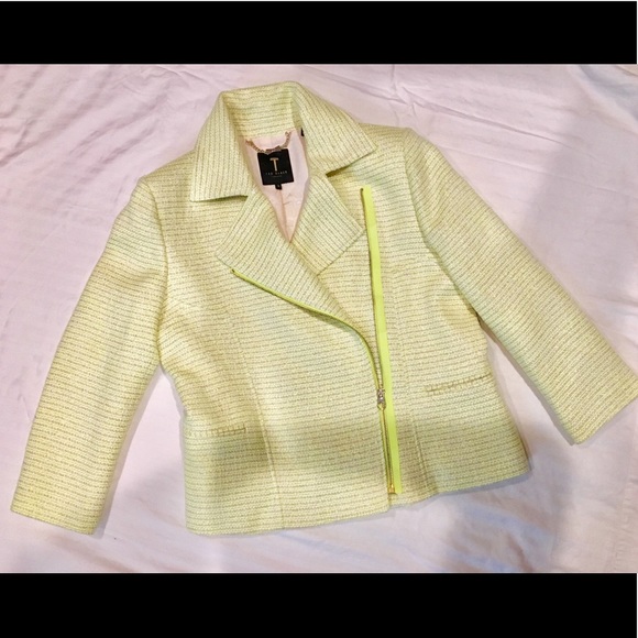 Lime- Green cropped Jacket - Picture 6 of 7